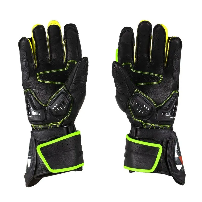 Grid  Full Gauntlet Gloves (Flourescent Green/Yellow )
