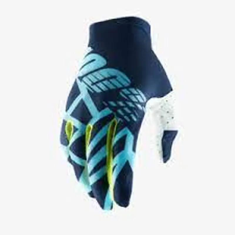 100% CELIUM 2 GLOVE NAVY/ICE BLUE/FLU LIME LGE