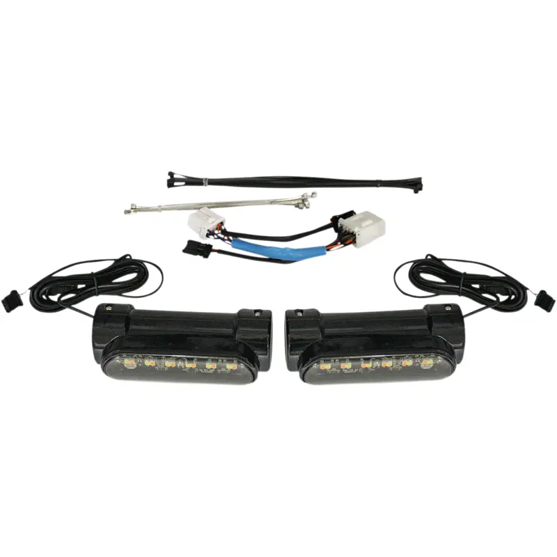 Custom Dynamics Engine Guard Light - '97-'13 FLH - Black CD-CB-AW-HD-B