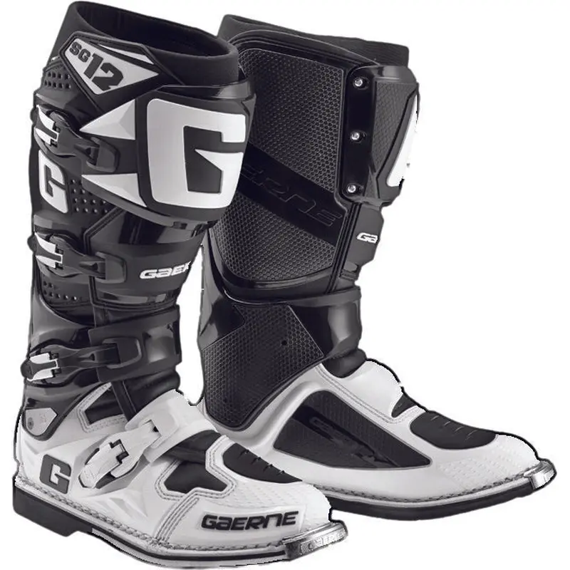 GAERNE SG-12 BOOTS BLACK/WHITE SZ 14 2174-014-014