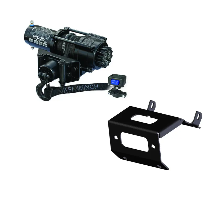 Honda Rancher TRX420 TE  SE25 Stealth 2500 lb Synthetic Rope Winch kit by KFI