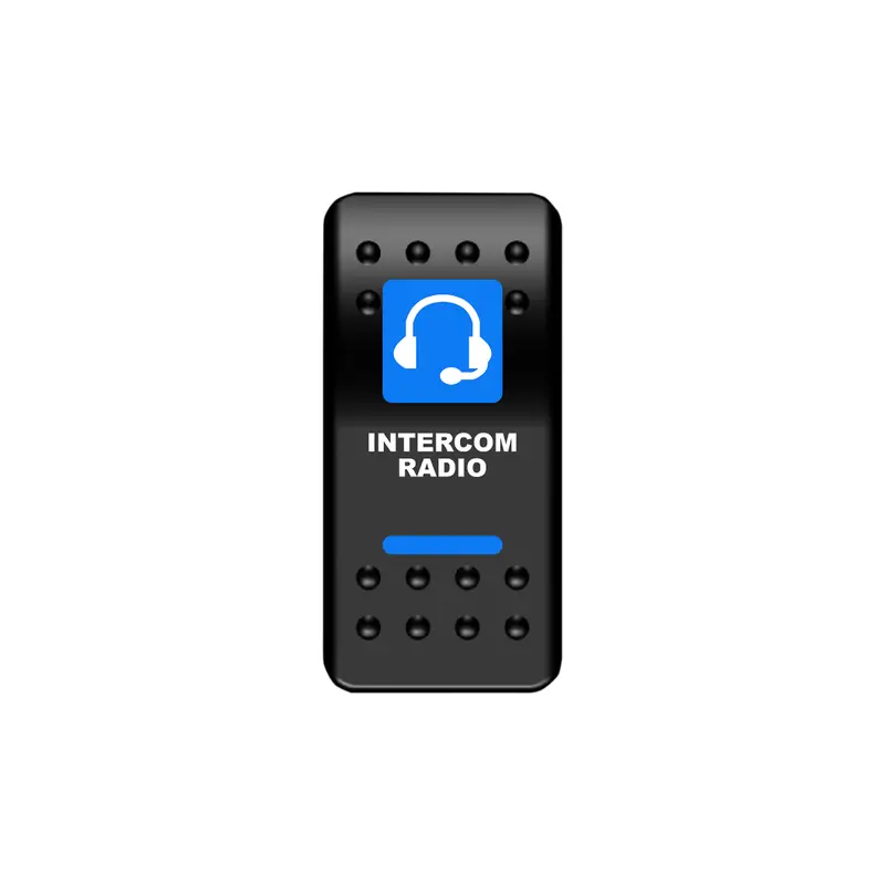 Intercom Radio Rocker Switch (Blue)