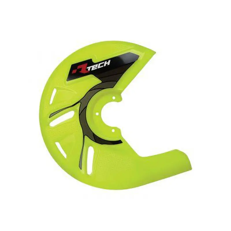*DISC GUARD RTECH NEON YELLOW BETA HONDA HUSQVARNA KAWASAKI KTM SUZUKI YAMAHA
