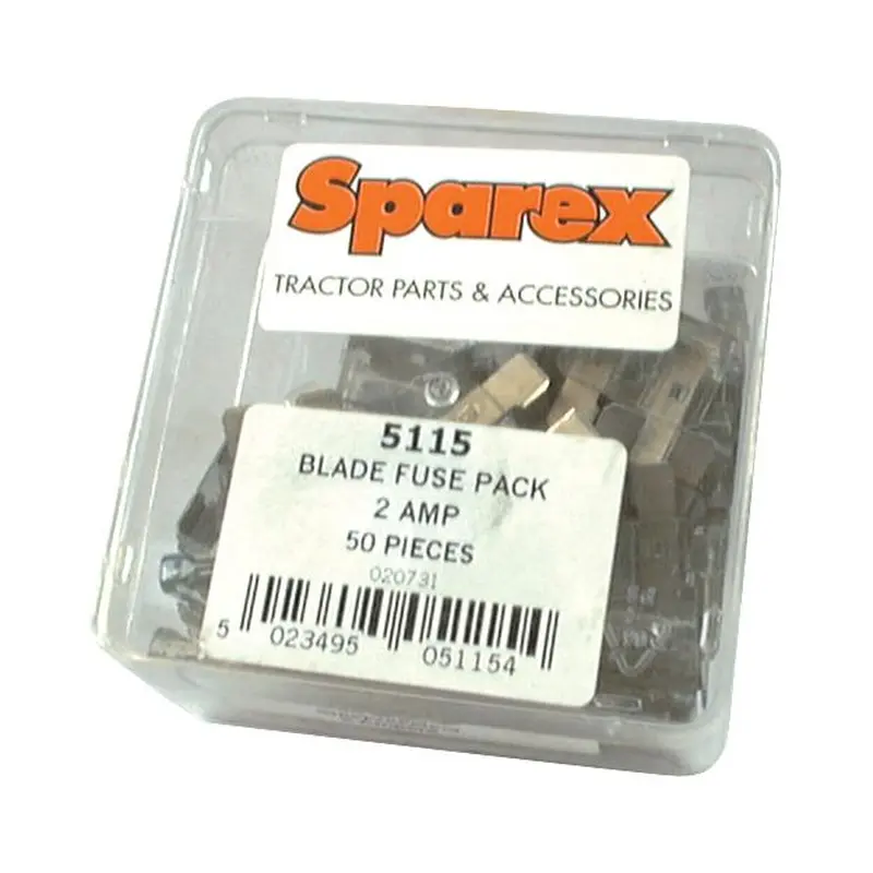 Blade Fuse 2.0A, 50 pcs. Agripak | Sparex Part No.S.5115