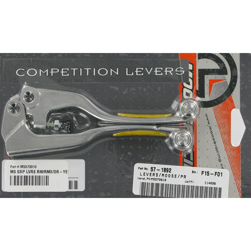 MOOSE RACING Lever Set - Competition - Yellow 1SGSC21