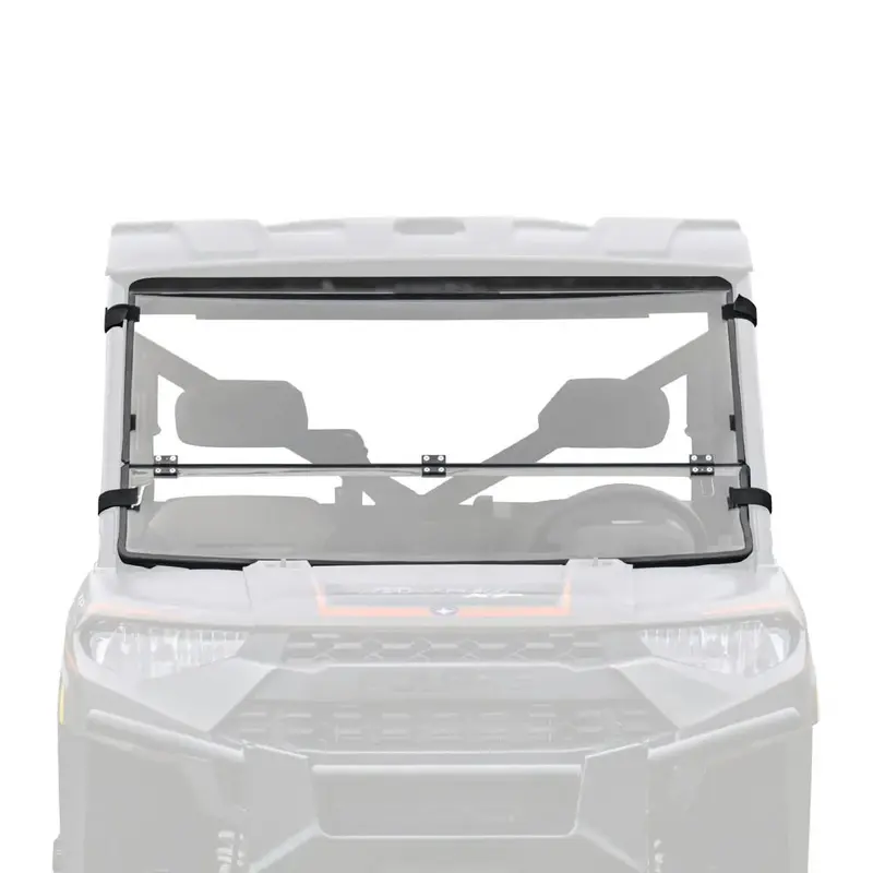 SuperATV Polaris Ranger XP 1000 Polycarbonate Flip Down Windshield
