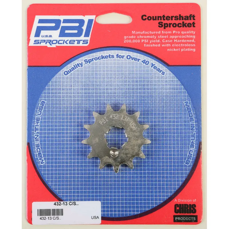 PBI COUNTERSHAFT STEEL SPROCKET 13T 432-13