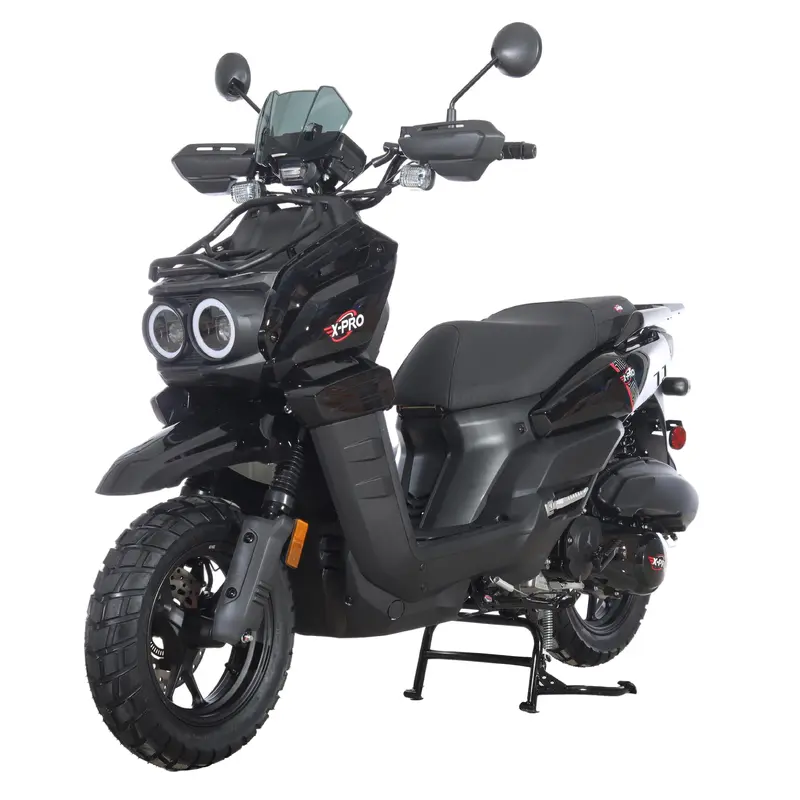 Free Shipping! X-PRO Tank 200 Moped Scooter with 12" Wheels! LED Lights!