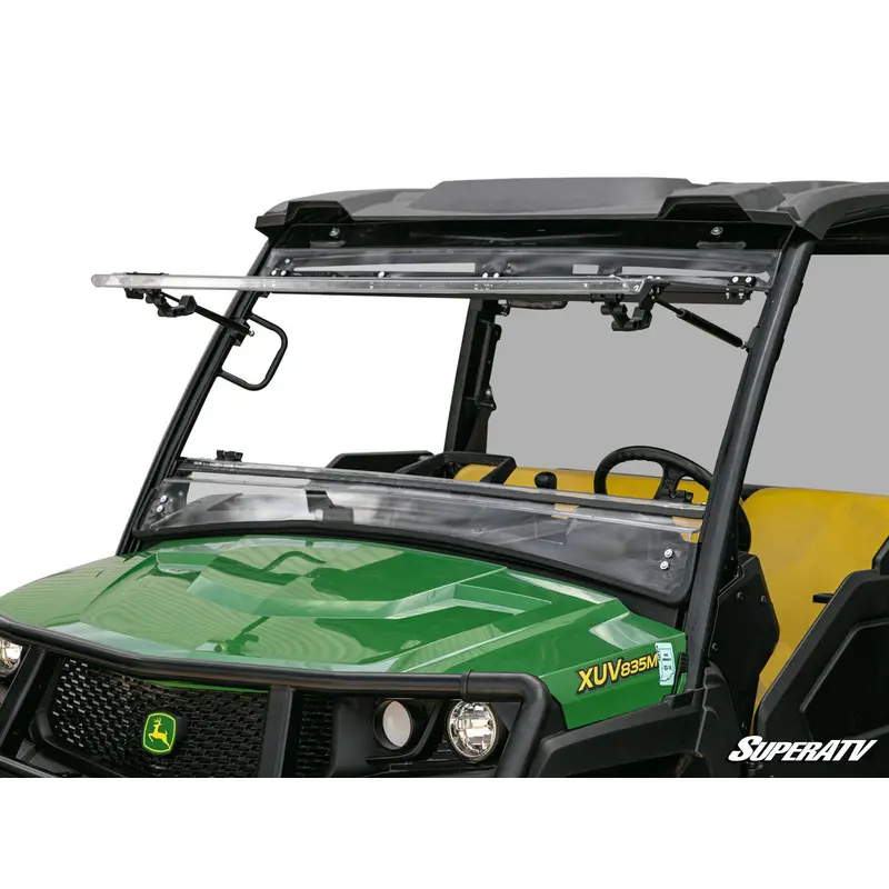 SuperATV John Deere Gator XUV 865 Scratch-Resistant Flip Windshield