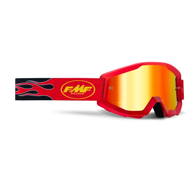 Powercore Goggle Flame Red Mirror Red Lens
