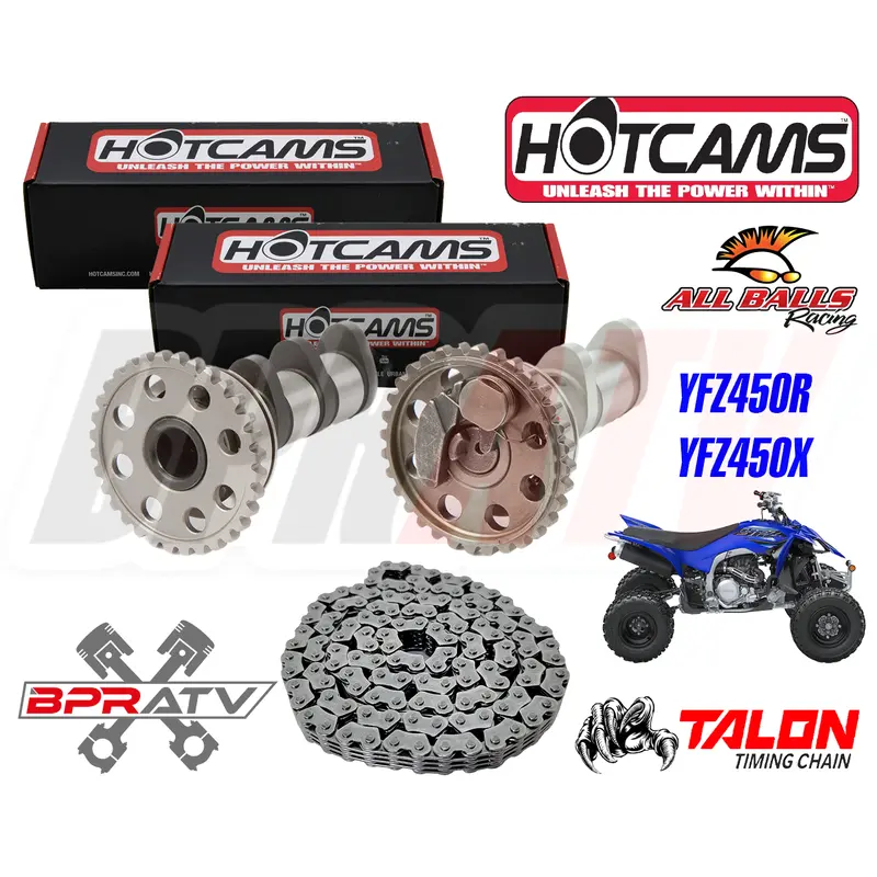 YFZ450R YFZ 450R 450X SE Hotcams Hot Cams Stage 2 TWO Camshafts Cam Timing Chain