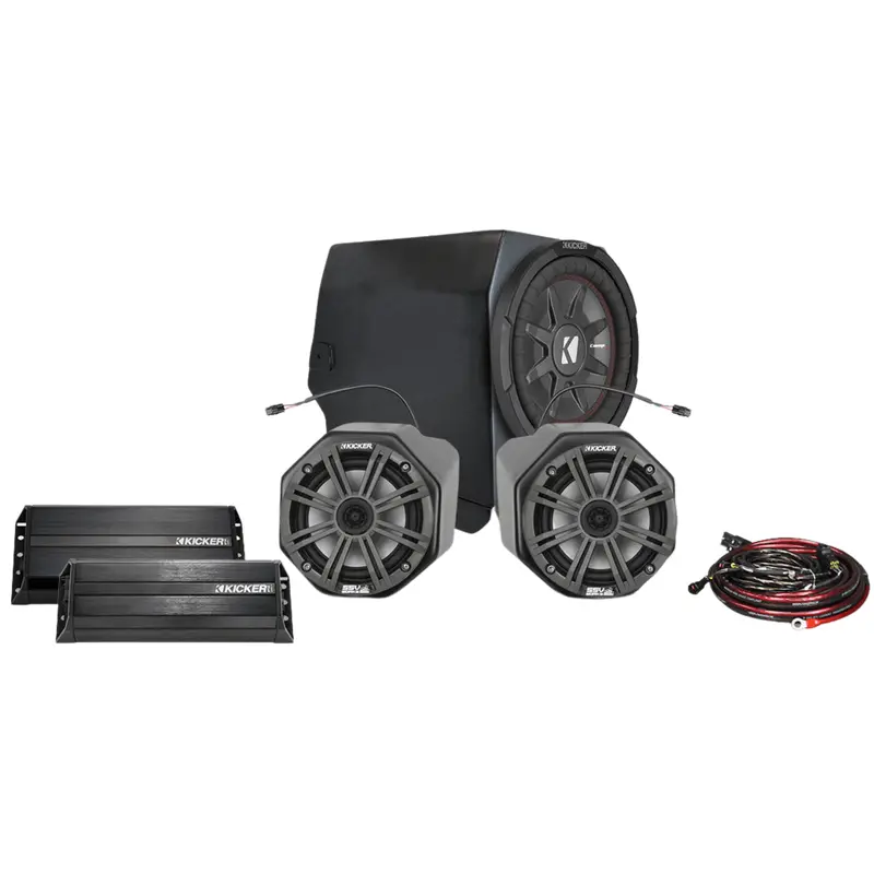 Kicker 3-Speaker Plug-&-Play System for Ride Command - Polaris General  (2016-2020)
