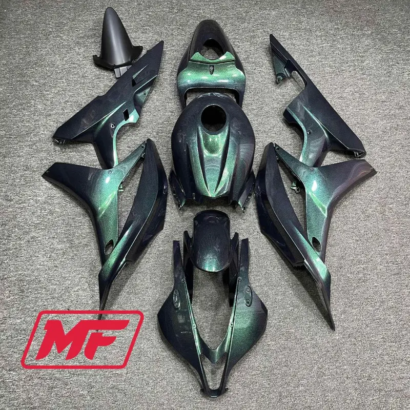 Monster Fairings Full Kit Honda CBR600RR 07-08 Plain Green + Windshield + Gas Tank Cover
