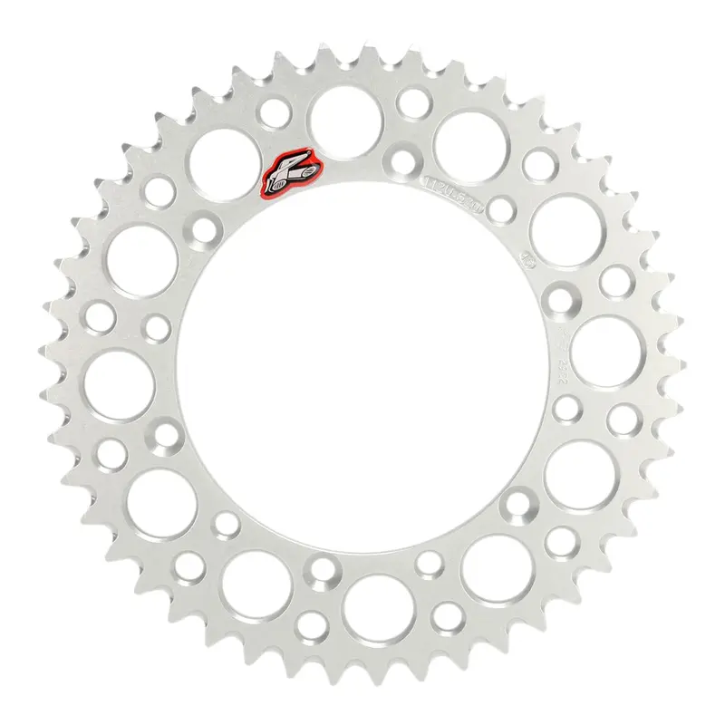 Renthal Sprocket Rear Silver 50T Alloy 7075 T6 Grooved