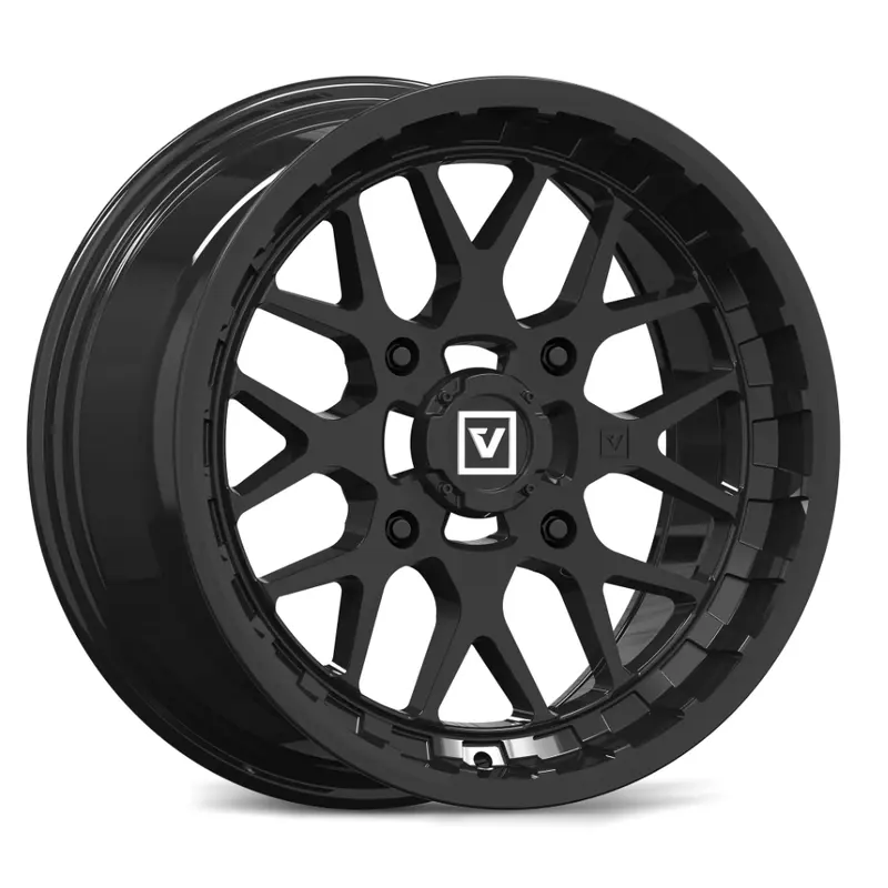 V03 15X7 +25MM 4X137 GLOSS BLACK