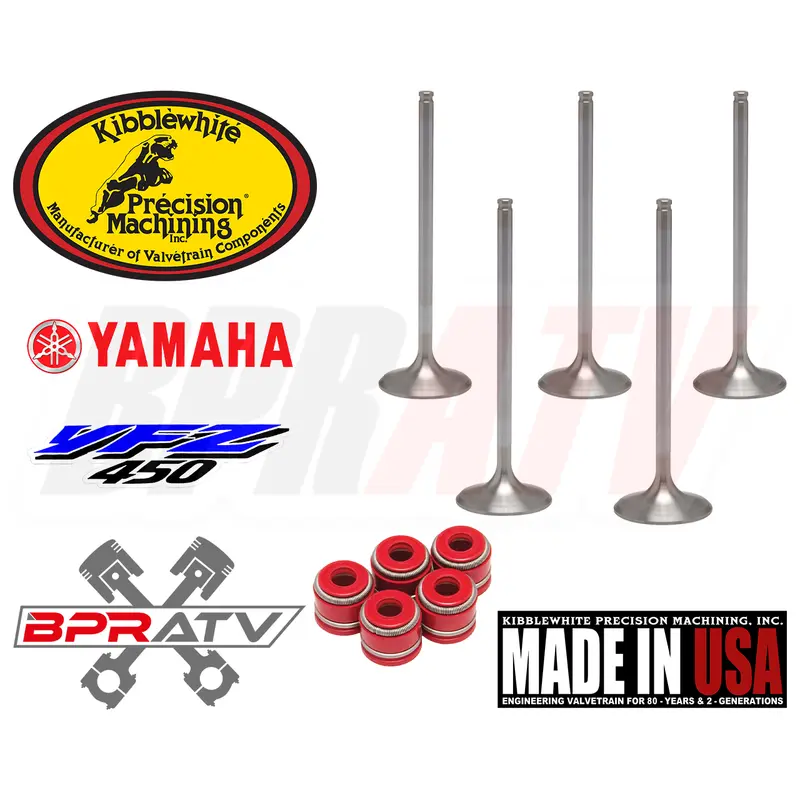 09-24 Yamaha YFZ450R YFZ 450R KIBBLEWHITE +1mm Intake + Exhaust Valves Seals Kit