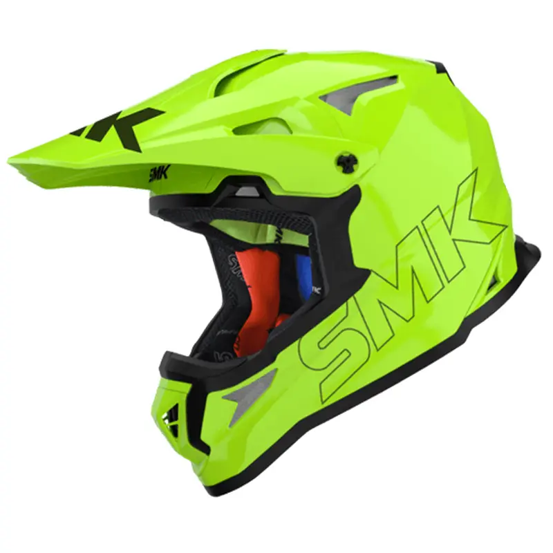 SMK Allterra Hi Viz Yellow Gloss (HV420) OFF ROAD HELMET