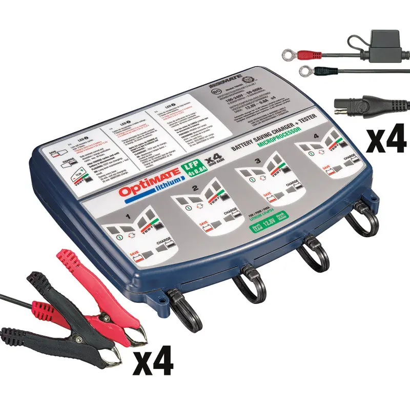 Optimate Lithium 4s 0.8a Quad Bank