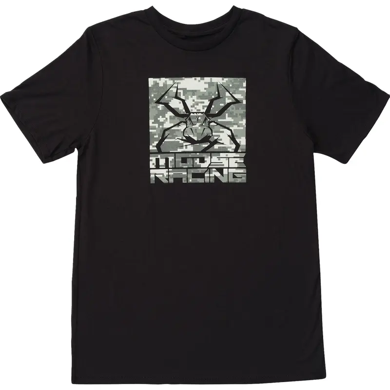 MOOSE OFFROAD Youth Agroid T-Shirt - Camo Black - Large 3032-3819