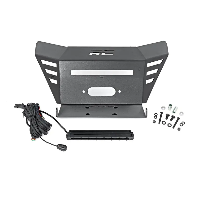Winch Plate | 10" Black Slimline | Honda Pioneer 520 | 92078