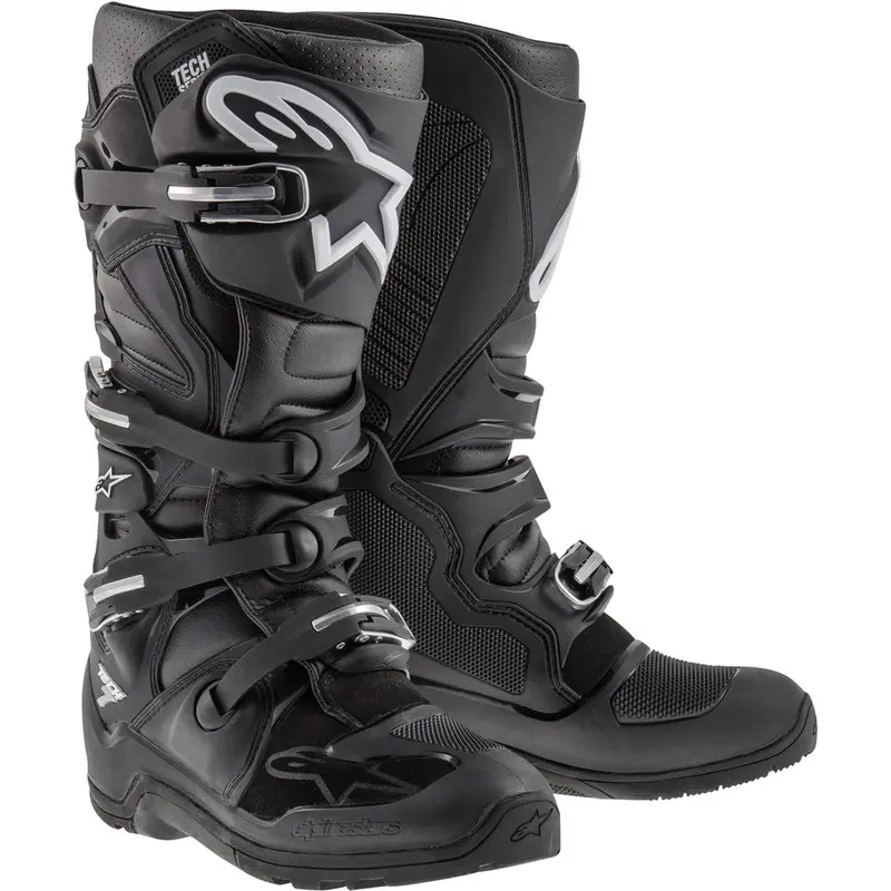 ALPINESTARS TECH 7 ENDURO BOOTS BLACK SZ 11 2012114-10-11