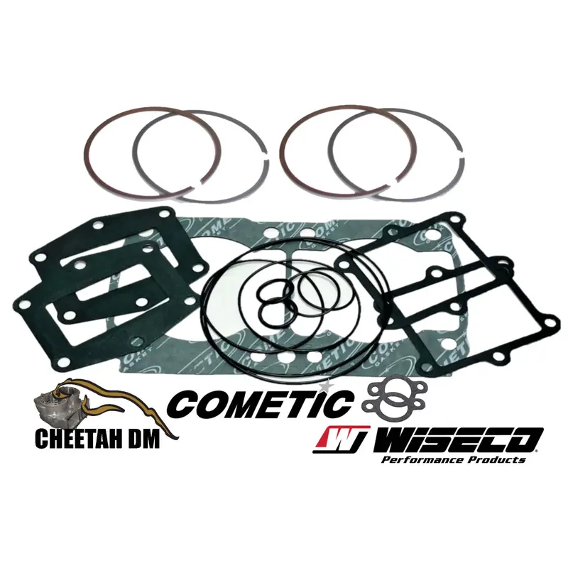 Banshee DM Cylinder Piston Rings Wiseco 3071TD 78mm Ring Set Cometic Gasket Kit