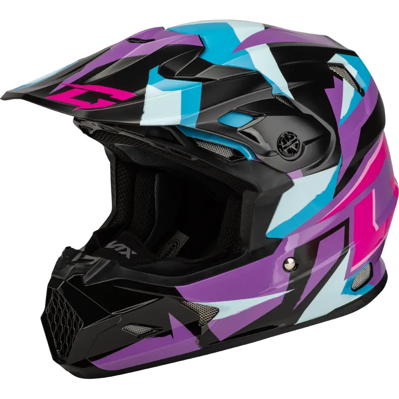 Mx 96s Splinter Helmet Black/Purple/Blue Xl