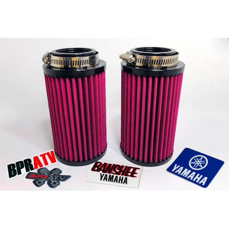 Banshee 38mm 38 mil Lectron Carb Carbs Air Filters K&N Style 6" Inch Pod Filters
