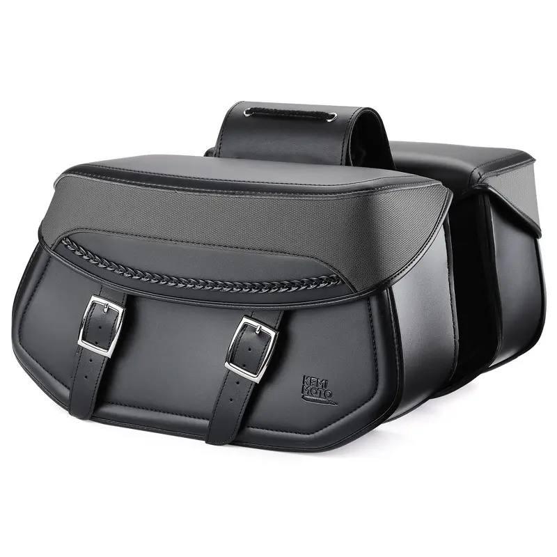 Motorcycle Synthetic Leather Saddlebags for Harley