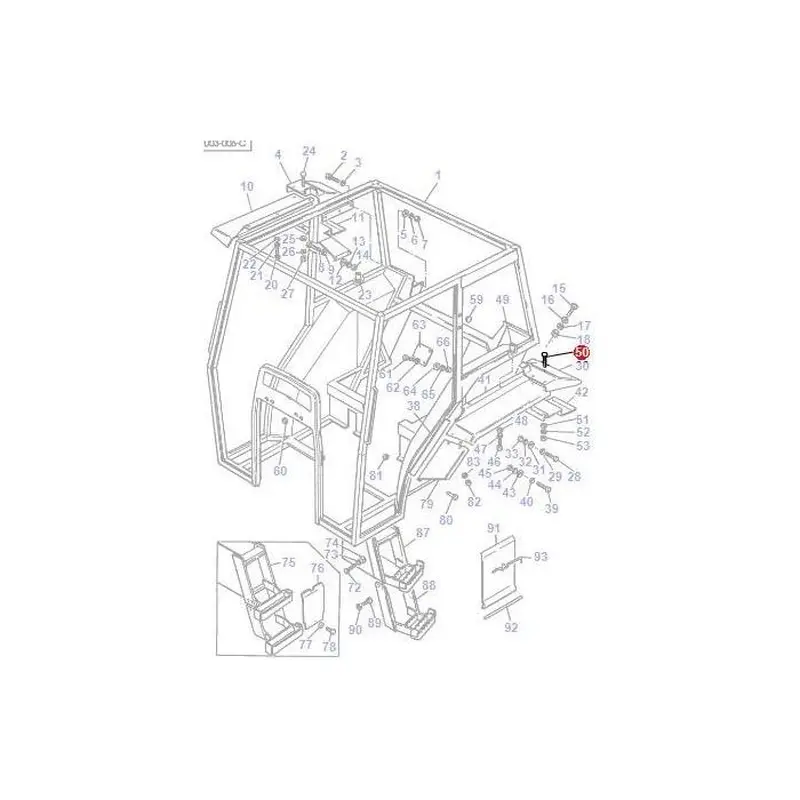 Massey Ferguson - Bolt M8x19 Cup HD - 3476101M1