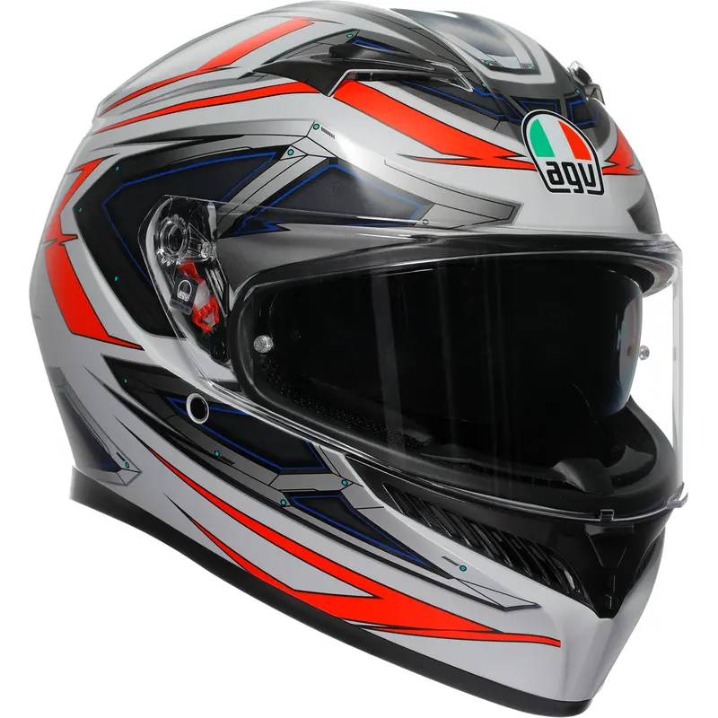 AGV K3 Helmet - Space - Matte White/Red Fluo - 2XL 2118381004-020-XXL