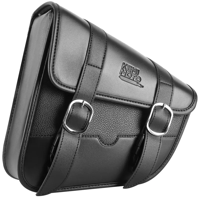 Synthetic Leather Swing Arm Bags Left Side for Harley