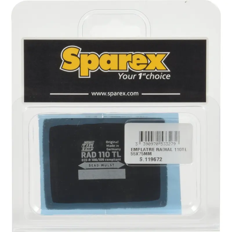 Repair Patch - Radial (110TL) 55 x 75mm | Sparex Part No.S.119672