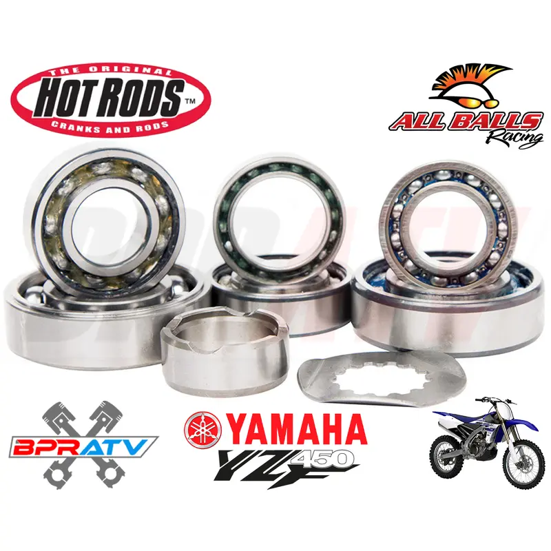 10+ YZ450F YZ450FX WR450F Hotrods Heavy Duty Transmission Bearings Kit Hot Rods