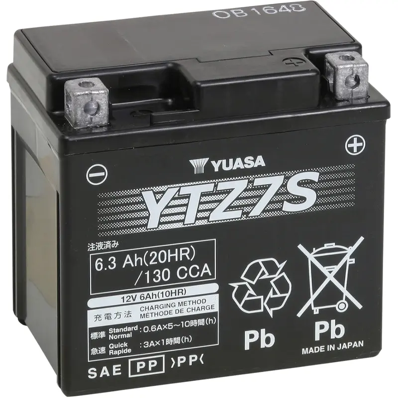 YUASA AGM Battery - YTZ7S YUAM727ZS