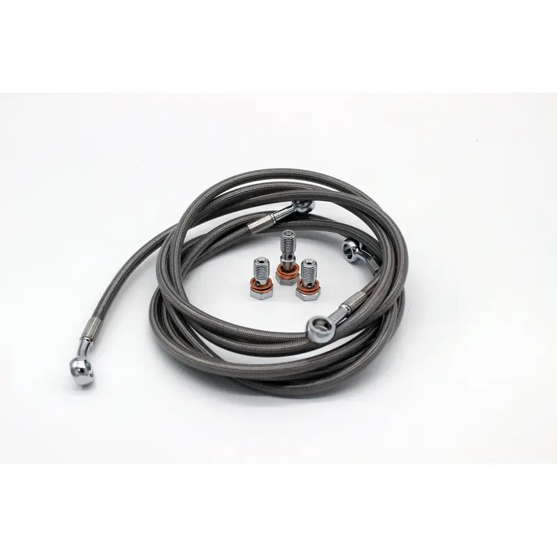 Steel Braided Front Brake Line Kit
