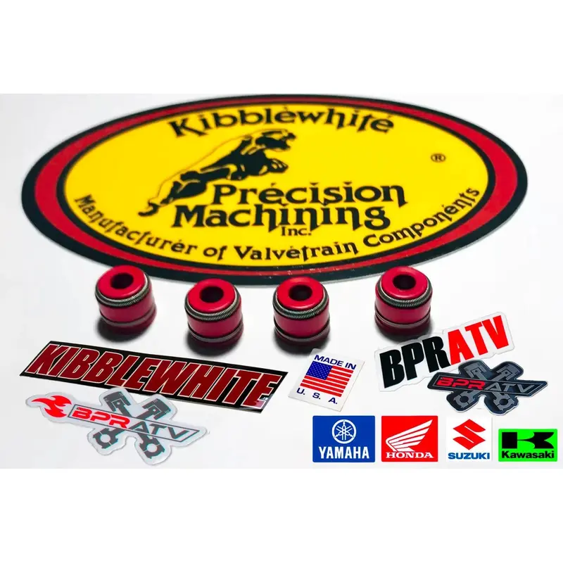 Suzuki DRZ400 DRZ 400 E SM Kibblewhite RED Viton Valve Stem Seals Set of 4 Four