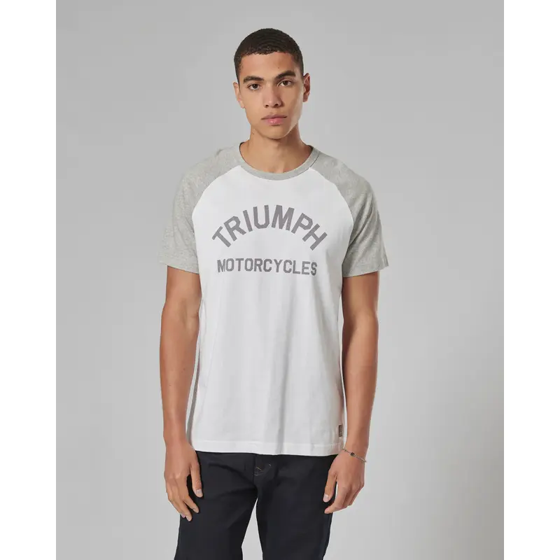 Triumph SALTERN WHITE/GREY TEE