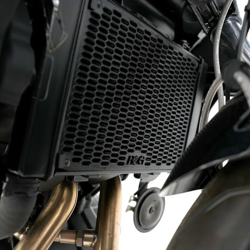 R&G Racing Matt Black PRO Radiator Guard For 2022-2023 CF-Moto 650NK