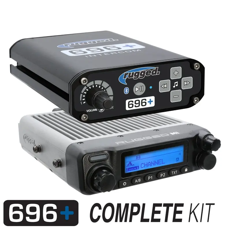RRP696 2 PERSON BLUETOOTH INTERCOM SYSTEM WITH DIGITAL RADIO & ALPHA AUDIO HELMET KITS