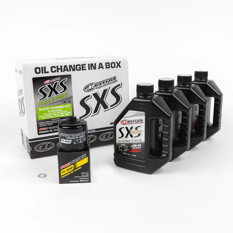 SXS QUICK CHANGE KIT 5W40 WITH OIL FILTER KAW KRX