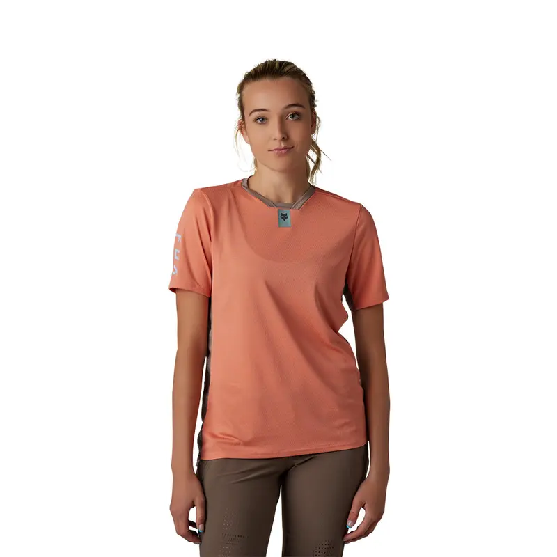 FOX WOMENS DEFEND SS JERSEY [SALMON]