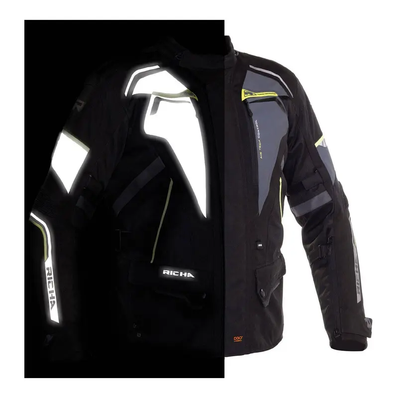 Richa Infinity 2 Flare Jacket - Black / Grey / Fluro