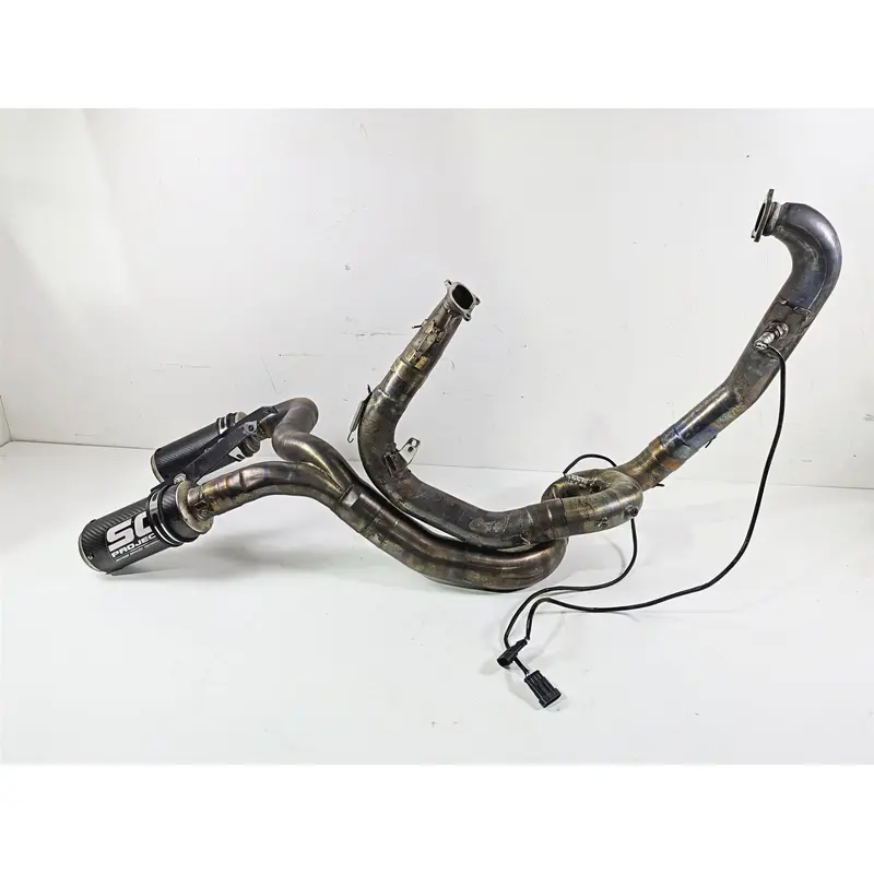 2010 Ducati Streetfighter 1098 S Sc Project Modified Exhaust System Bent