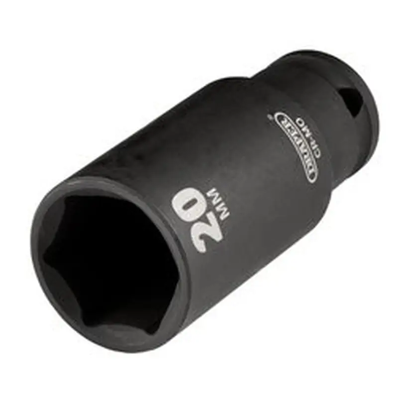 Draper Hi-Torq Metric Deep Impact Socket, 3/8" Sq. Dr., 20Mm | 409D-Mm