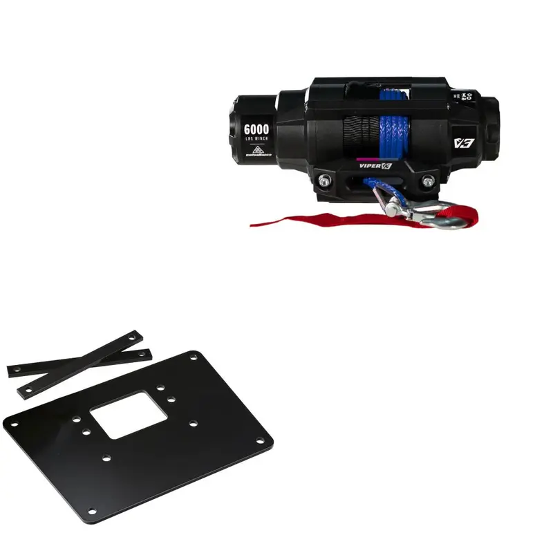 Viper 6000lbs V3 Winch Blue Rope With Mount For Arctic Cat Lynx 2000 Auto 4x4 2004