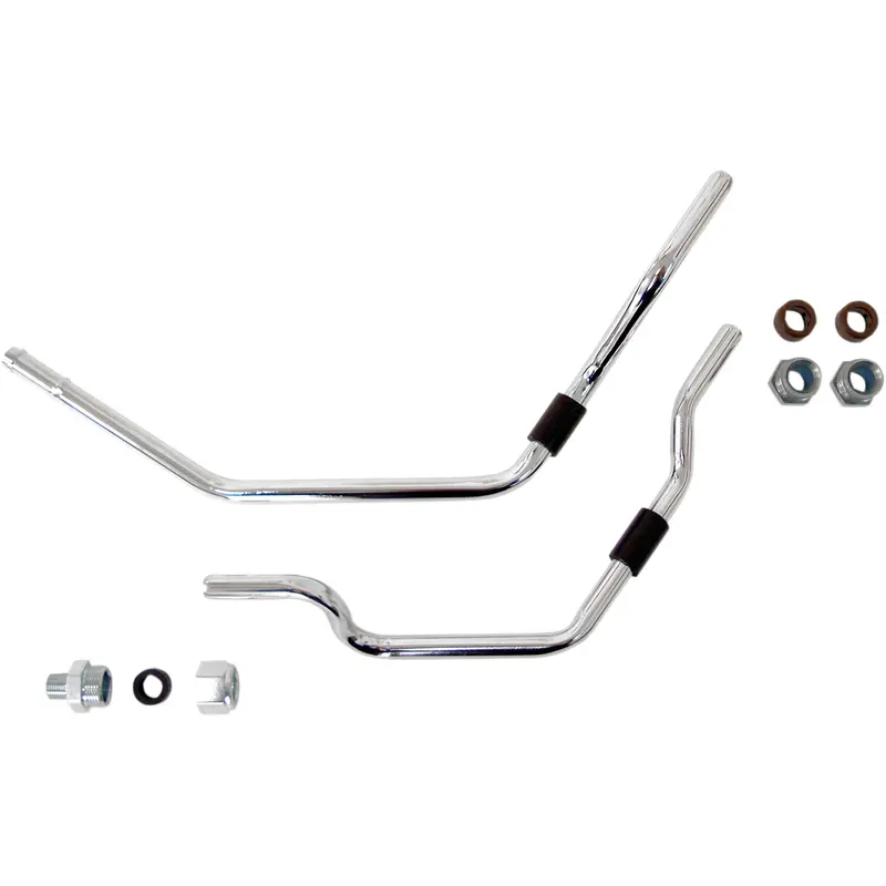 DRAG SPECIALTIES Oil Filter Line Kit - Chrome - Softail 74915