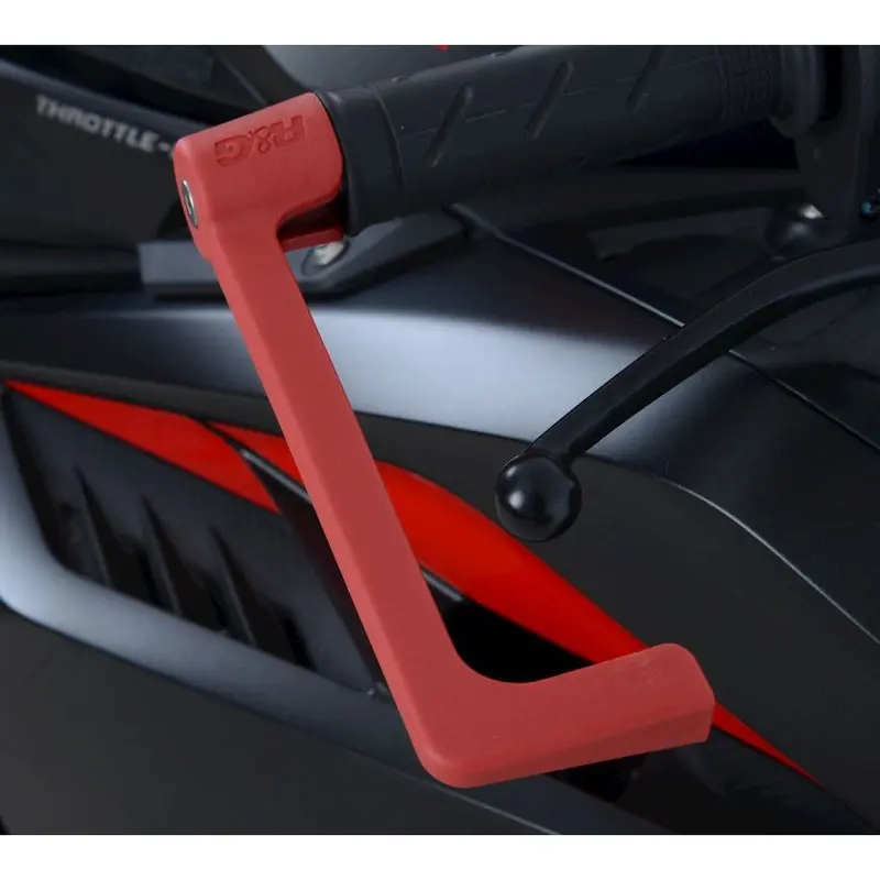 R&G Racing Red Moulded Lever Guard For 2021-2024 Yamaha Tracer 7
