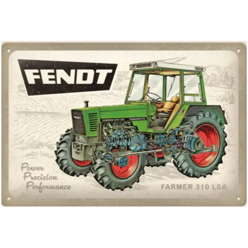 Fendt Farmer LSA Embossed Steel Wall Sign 20x30 cm  X991024179000