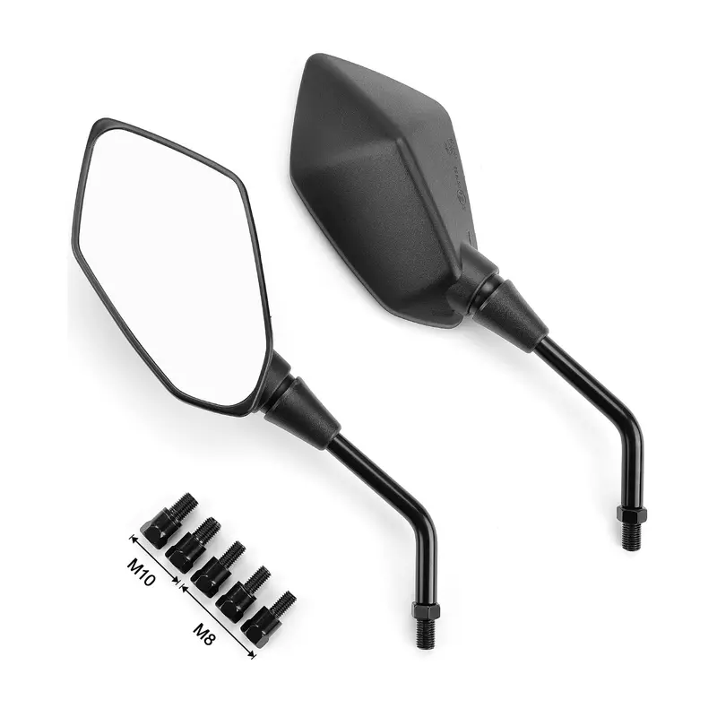 Universal Motorcycle Mirrors with M8 M10 Bolt